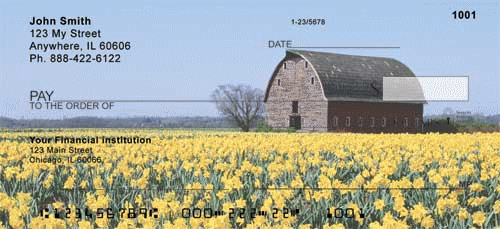 Springtime Barns Check Design
